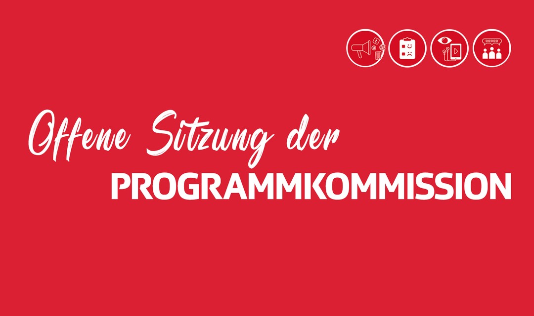 Bild von Offene Sitzung der Programmkommission